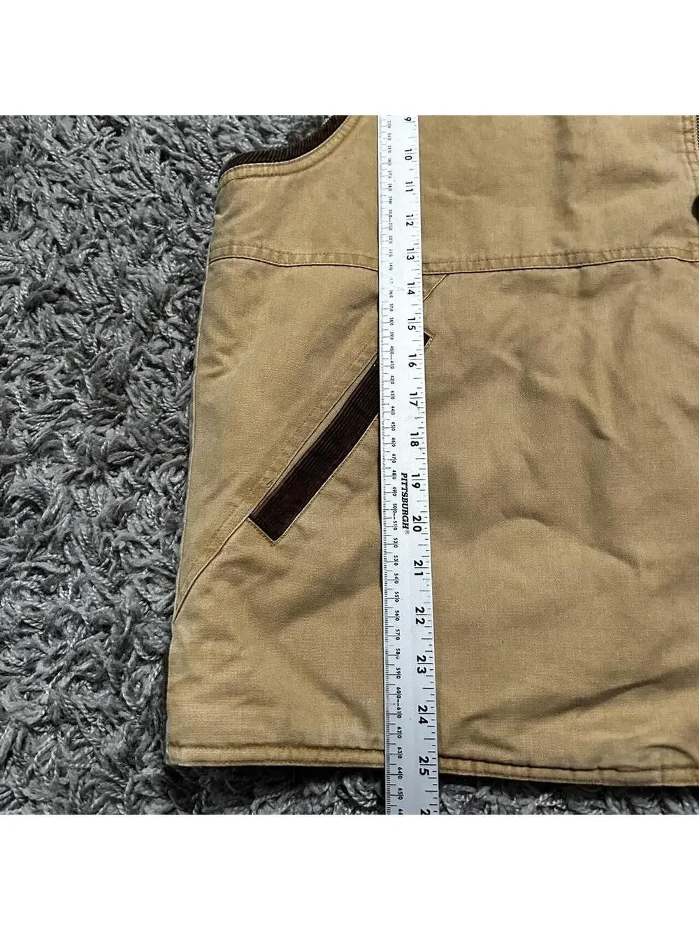 Wrangler Brown and Tan Workwear Vest size XL